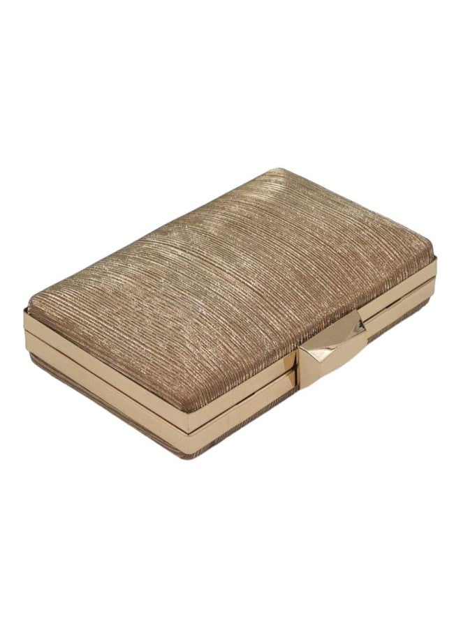 Tinth ITALIYAN DOM FRAMED BOX CLUTCH FOR WOMAN (Gold) - Image 4